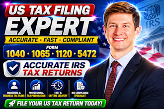 prepare US tax filing tax return for individuals and businesses