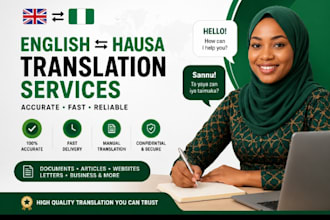 translate hausa to english and english to hausa accurately