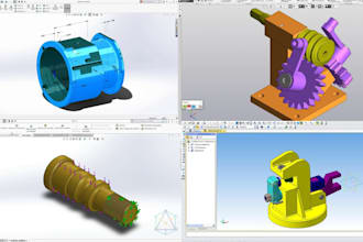 solidworks mechanical 3d cad modeling fusion 360 parametric design for step file