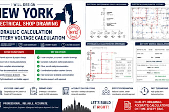 new york electrical shop drawing hydraulic calculation battery voltage calc
