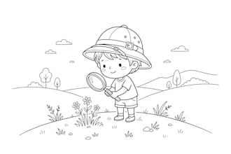 illustrate your kids adventure story in watercolor pastel and line art