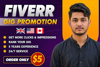 do fiverr gig promotion to get targeted audience