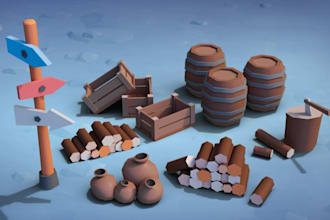 do 3d props with blender