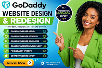 godaddy website design godaddy website redesign develop godaddy fix godaddy site