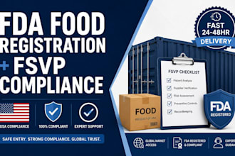 register your fda food facility and manage your fsvp compliance