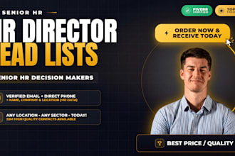 build a senior HR director email list verified