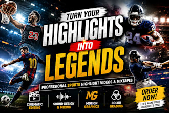 edit sports highlights, reels, and mixtapes professionally