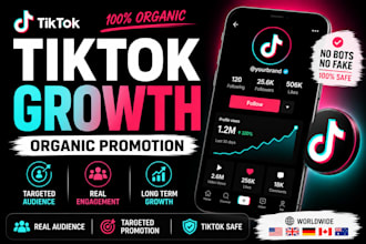 provide tiktok promotion and organic follower growth