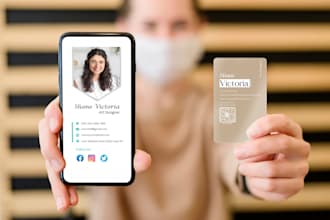 design a modern, shareable digital business card