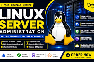 manage and administer your linux server professionally