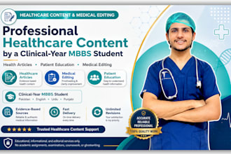 do medical manuscript, reviewing  and writing healthcare articles