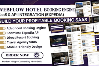 build hotel booking engine hotel booking webflow expedia booking saas website