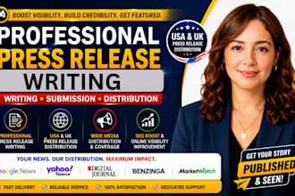 write a professional press release for business, startup and product launch