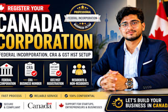 register your canada corporation federal incorporation cra and gst hst setup