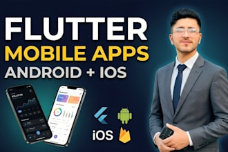 build a flutter app for ios and android with firebase