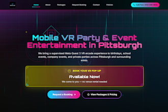 build a professional small business website with booking form