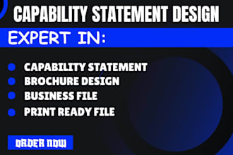 design a government capability statement sam registration and govcon documents