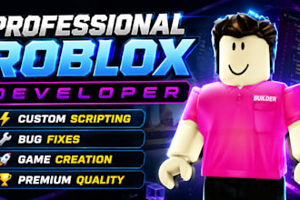 roblox game scripting, bug fix, create professional roblox games