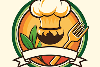 design a minimalist restaurant logo with brand identity