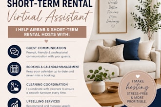 provide airbnb and short term rental virtual assistant services
