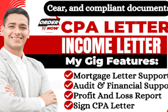do usa cpa letter, comfort letter income letter mortgage letter, audit financial