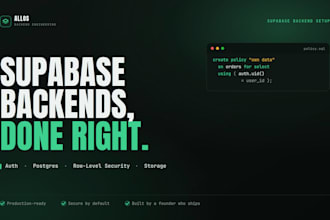 set up your supabase backend with authentication and database schema