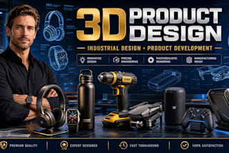 do industrial product design and 3d cad models product designs for manufacturing