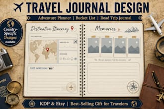 design travel journal and adventure planner