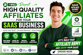 build a saas affiliate recruitment and partner outreach campaign