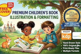 illustrate children book illustration children story illustration KDP formatting