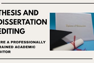 manually proofread, humanize, or edit your phd dissertation or thesis