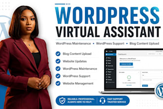 be wordpress virtual assistant wp maintenance upload blog content wordpress VA