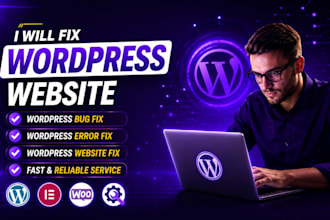 fix wordpress website, wordpress bug fix, wordpress error fix