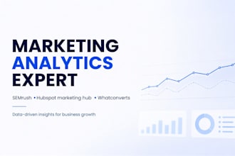 do marketing analytics , tracking and performance reporting