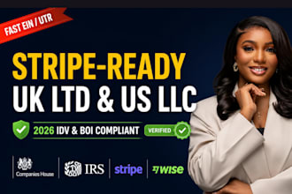 uk ltd registration with identity verification and us llc with ein