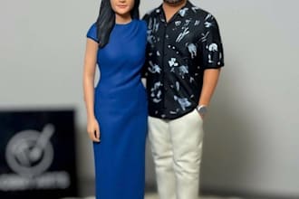 create custom 3d printable action figure, bobblehead or figurine from your photo