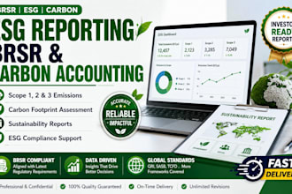prepare brsr, esg sustainability reports and carbon accounting