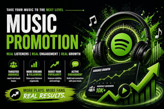 profesionally promote your spotify music and make it viral spotify