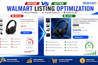 setup walmart store and optimize walmart products listings with advanced SEO