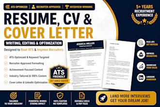write ats resume writing, executive CV design, and linkedin profile optimization