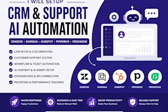 zendesk integration gorgias hubspot CRM freshdesk CRM support automation setup