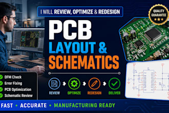 review, optimize, or redesign your existing pcb layout and schematics