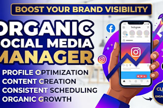 be your organic social media manager for business growth