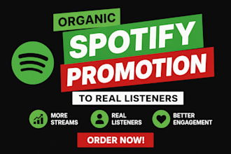 do spotify promotion that grows spotify real listeners and spotify streams
