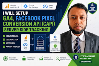 setup facebook pixel, meta pixel, conversion API and GTM server side tracking