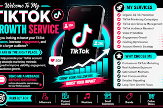 grow and promote your tiktok page with authentic, organic marketing strategies