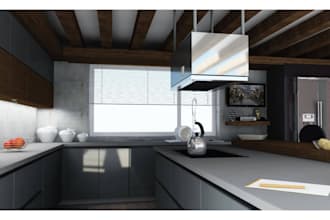 create 3d kitchen cabinet  furniture, closet interior design