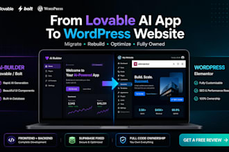 migrate lovable bolt base44 ai website to wordpress fix supabase backend