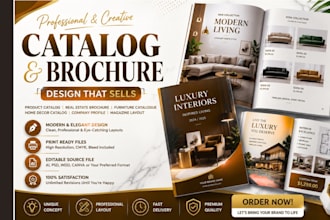 design digital magazine home decor furniture product sales catalog booklet