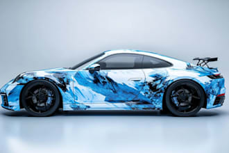 car wrap, vehicle wrap, racing car wraps